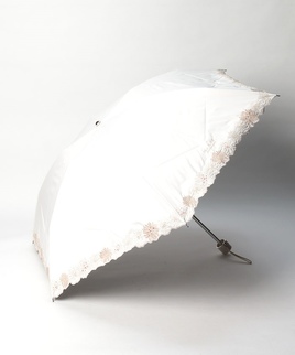 晴雨兼用折りたたみ日傘　”クリザンテーム刺繍”
