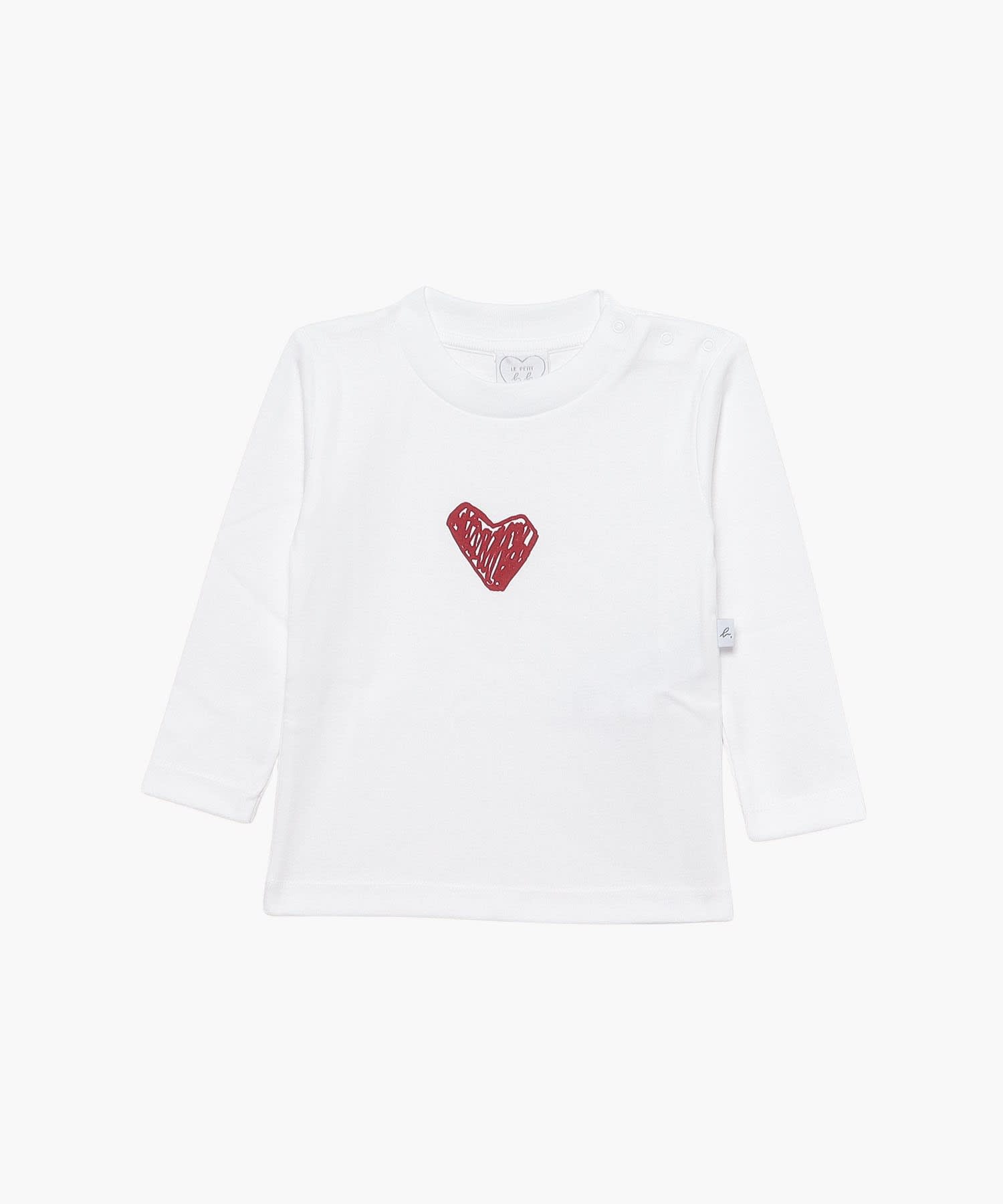 SDG6 L TS ベビー ハートモチーフTシャツ