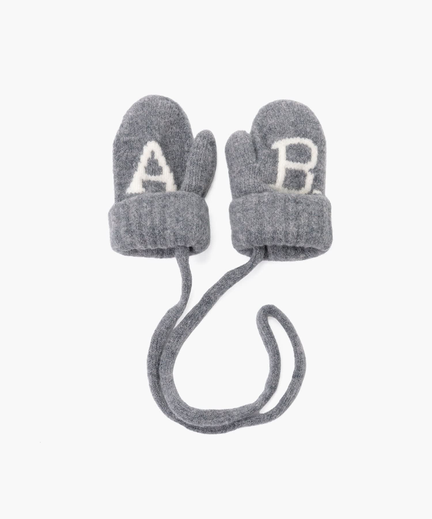 AB38 L MOUFLES ベビー ABロゴミトン
