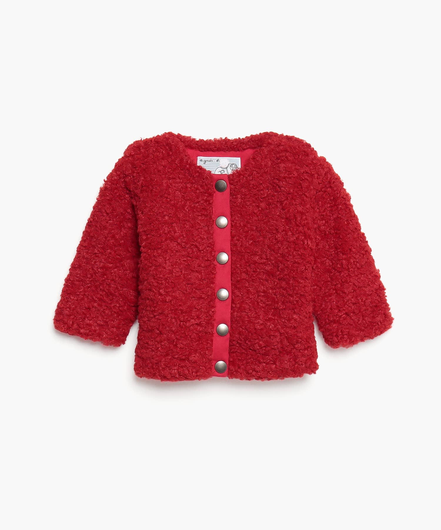 JGD0 L CARDIGAN ベビー ボアカーディガンプレッション