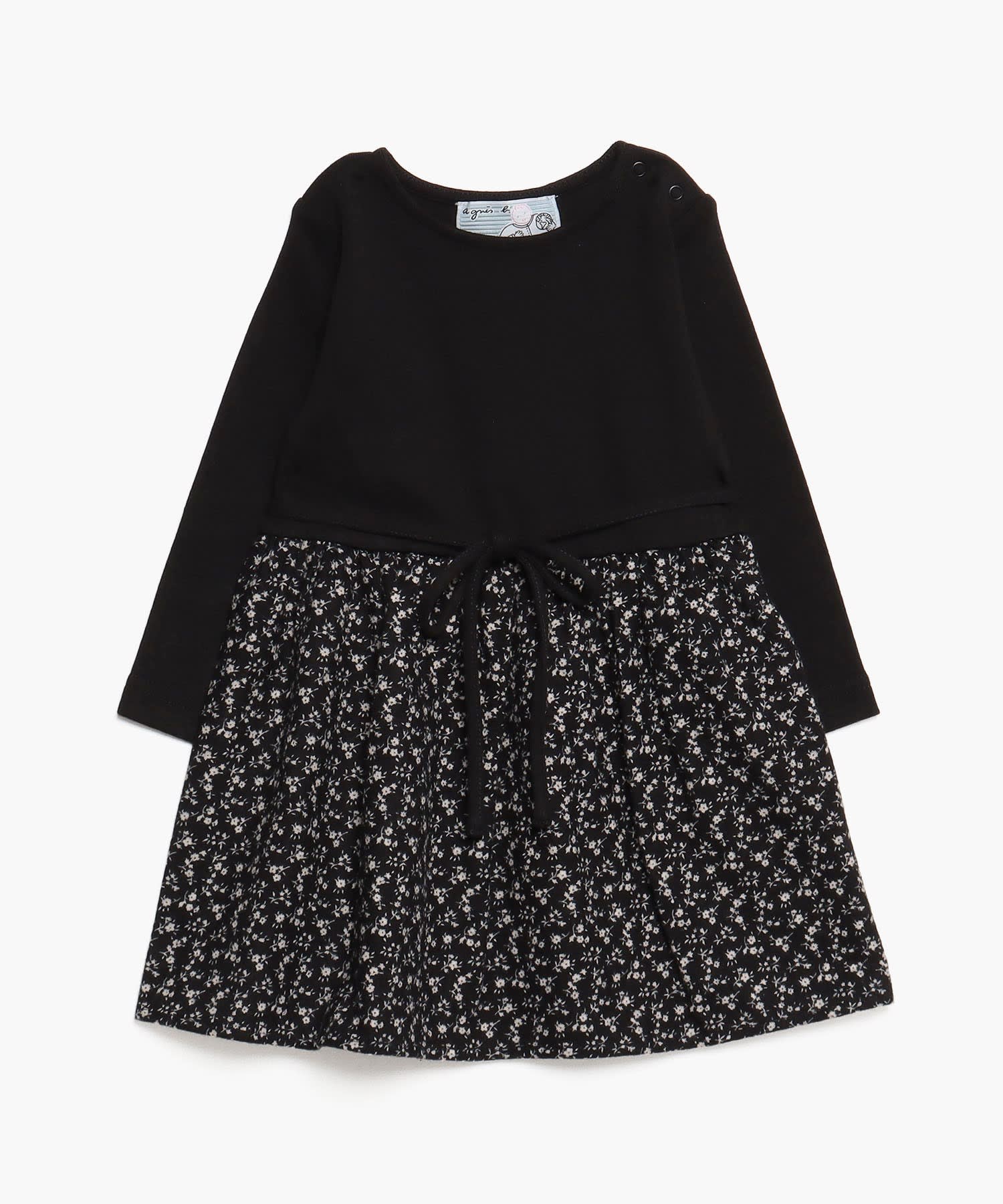 ICP8 L ROBE ベビー フラワープリント ドッキングワンピース