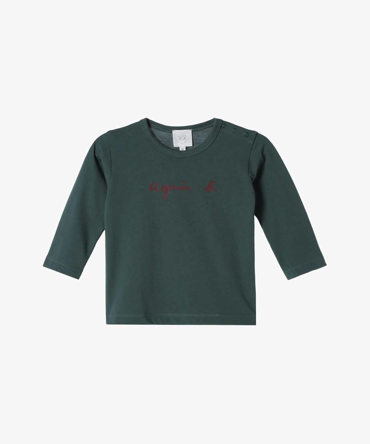 ベビー ロゴ コットン 長袖 Tシャツ