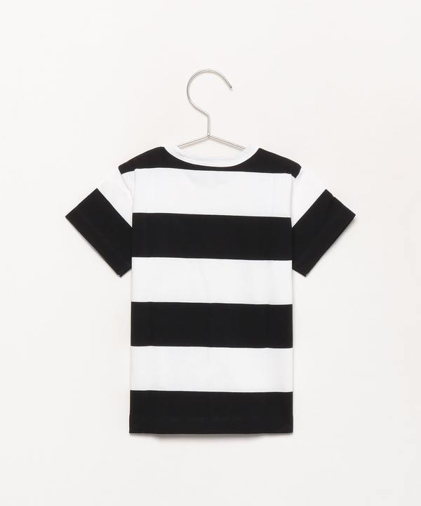 ベビー コットン 太ボーダー 半袖 Tシャツ