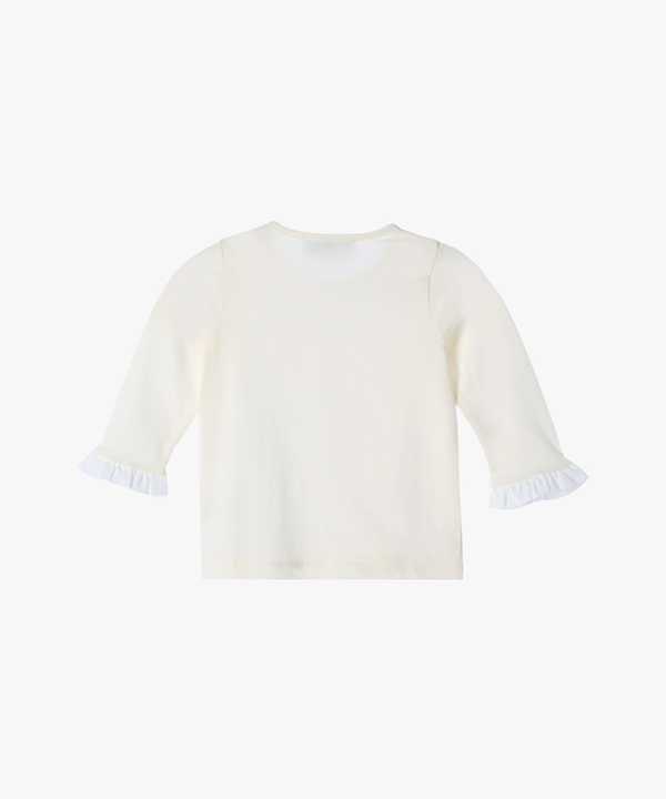 ベビー コットン フリル 長袖 トップス