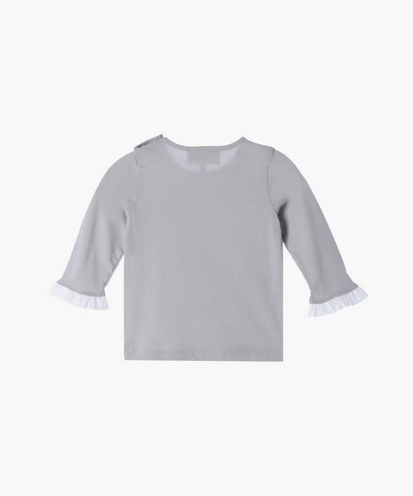 ベビー コットン フリル 長袖 トップス