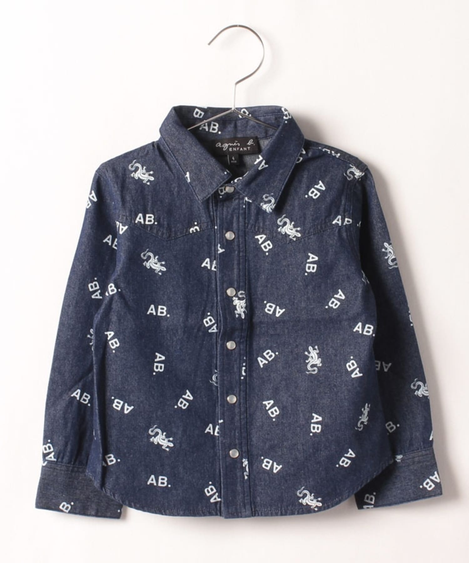 【セットアップ対応商品】ICQ1 E CHEMISE キッズ アイコンモチーフプリントシャツ