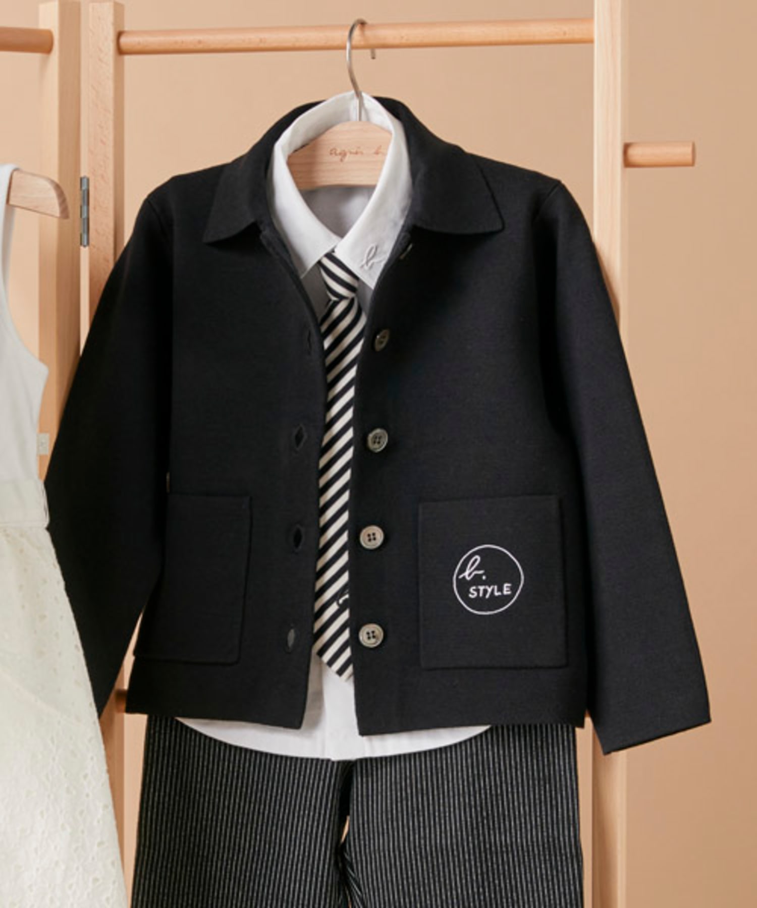 LS43 E VESTE キッズ b. STYLE ワークジャケット
