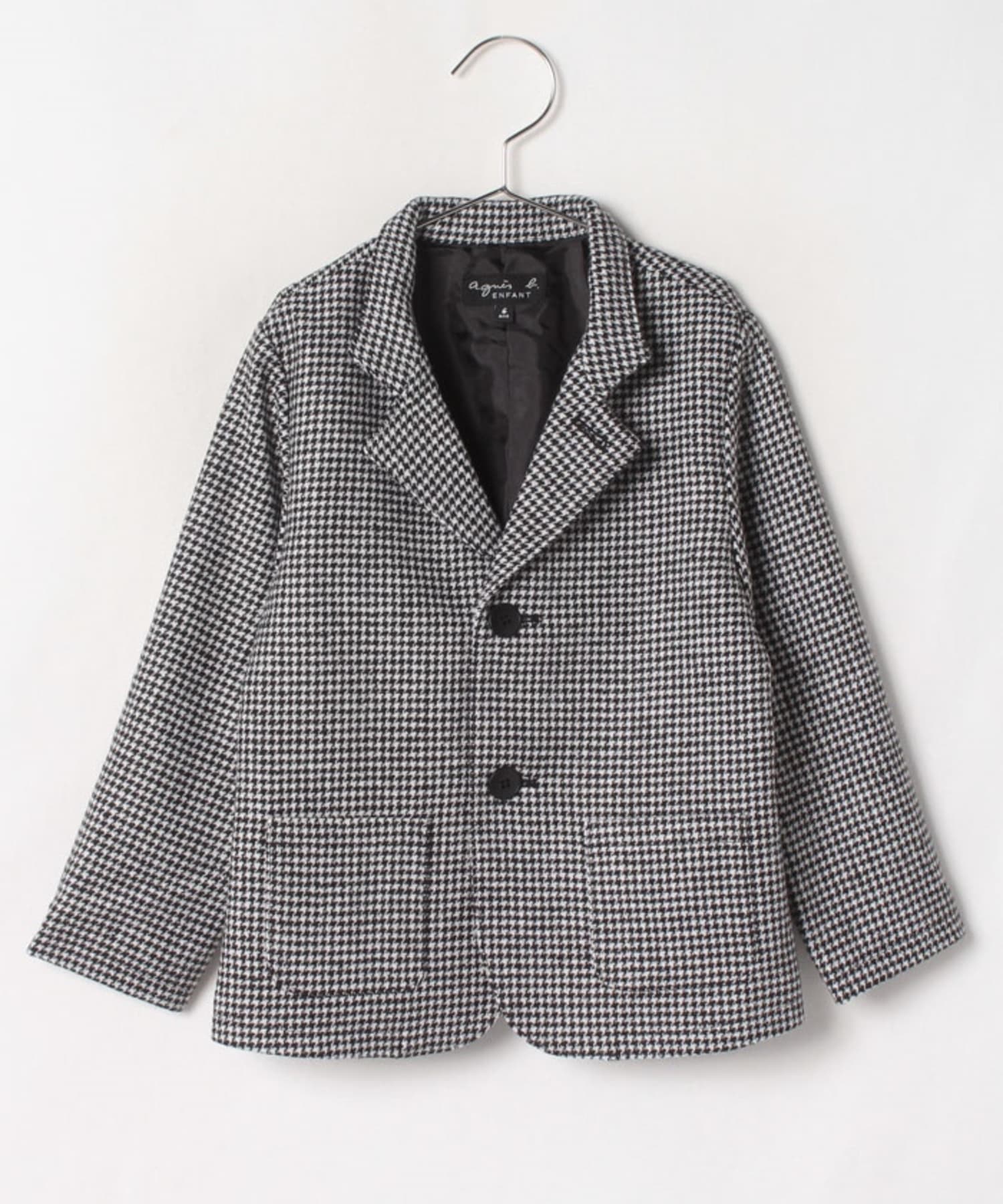 CAB9 E VESTE キッズ ハウンドトゥースジャケット