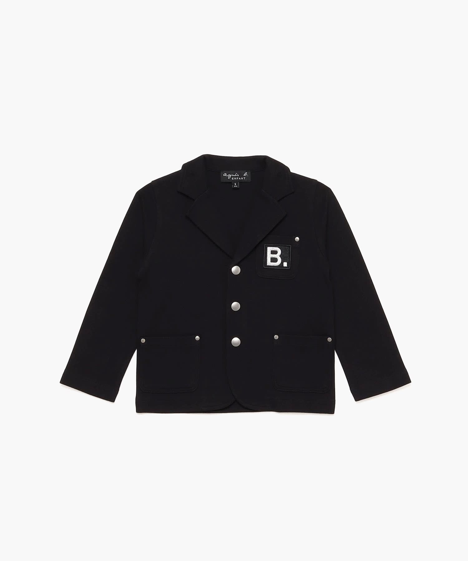J630 E VESTE キッズ B.ロゴジャージジャケット