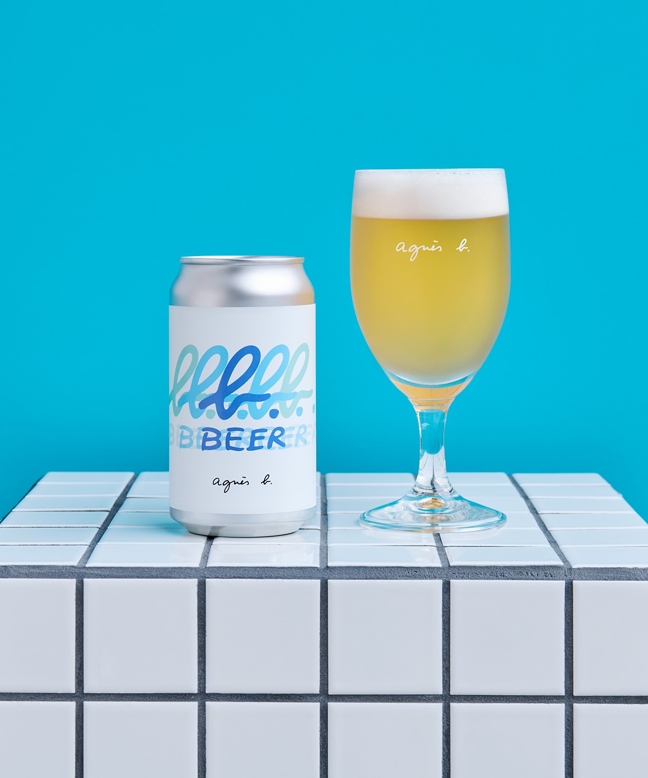 b. BEER & グラスセット (ロゴ)