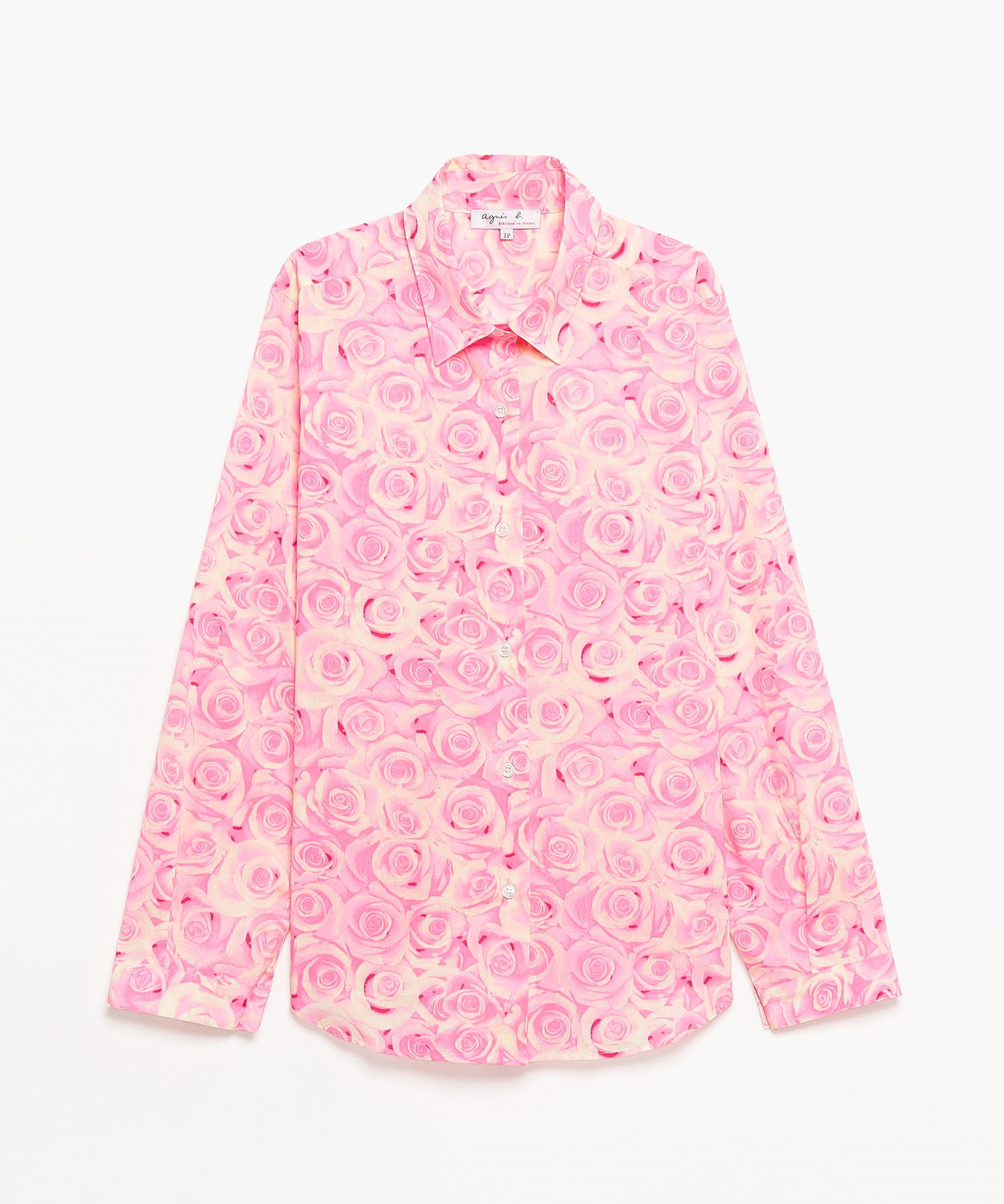 IIE89 CHEMISE ローズプリントシャツ