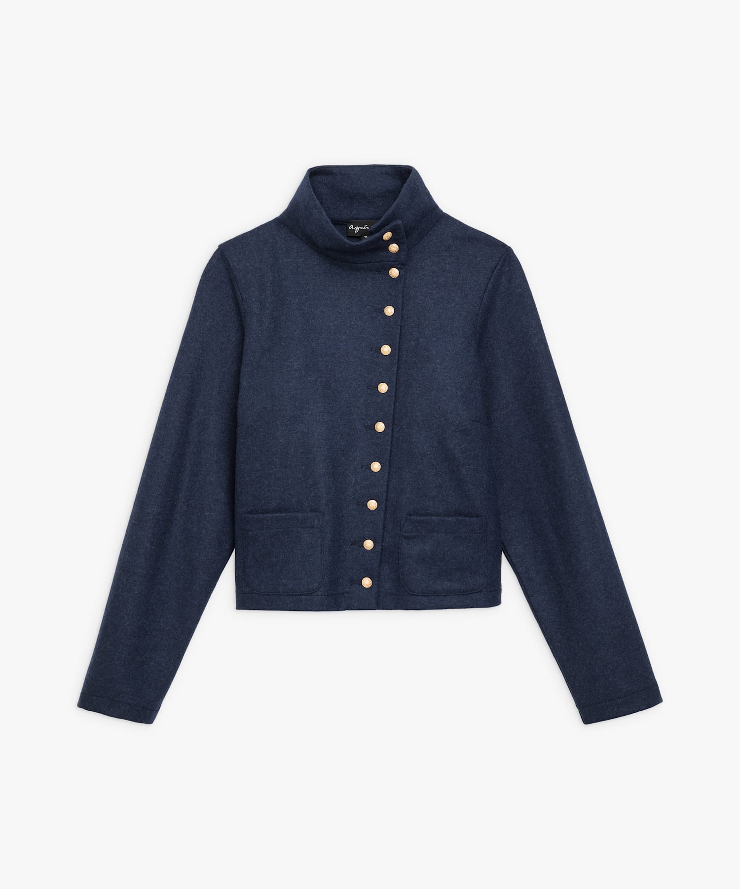 JZ40 VESTE ウールジャージースタンドカラージャケット