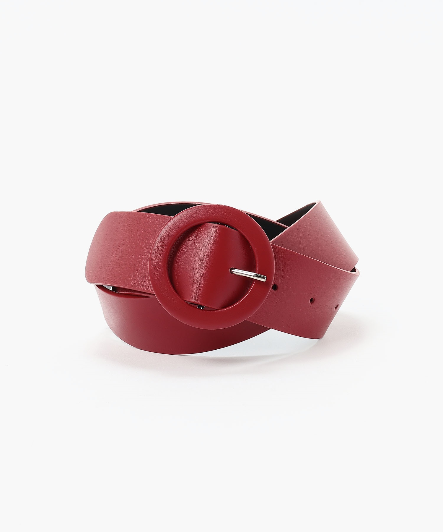 CU01 CEINTURE ラウンドレザーバックルベルト