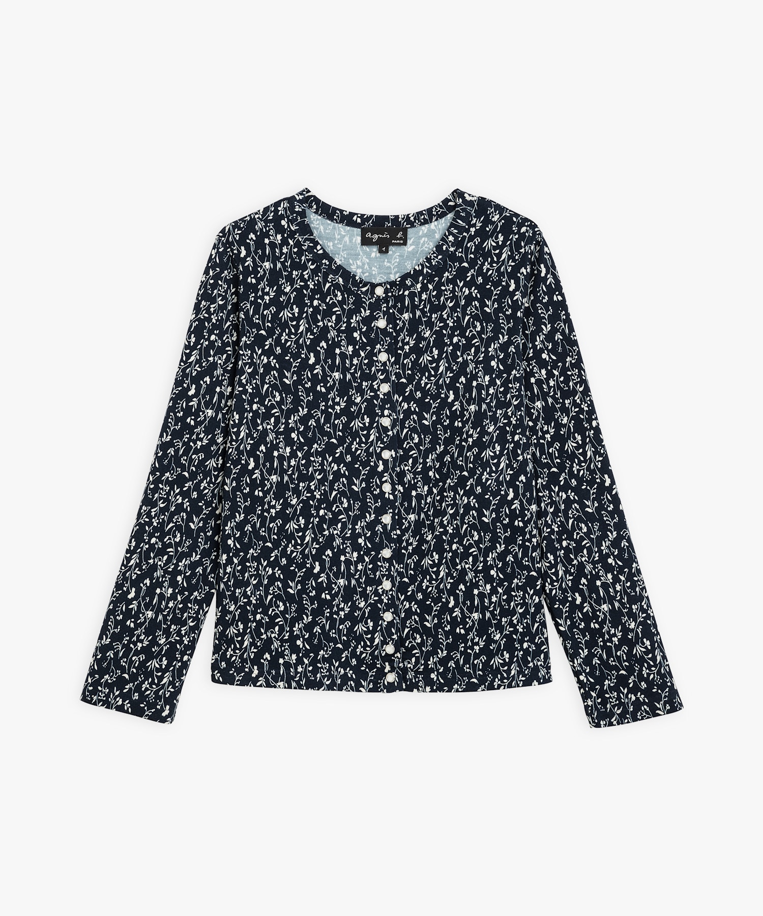 JGY6 CARDIGAN フラワープリントLE PETIT カーティガンプレッション