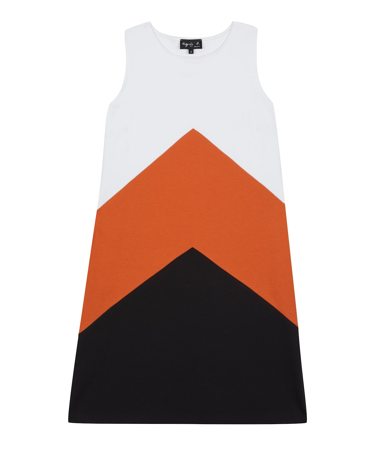 J617 ROBE グラフィカルカラーミニドレス