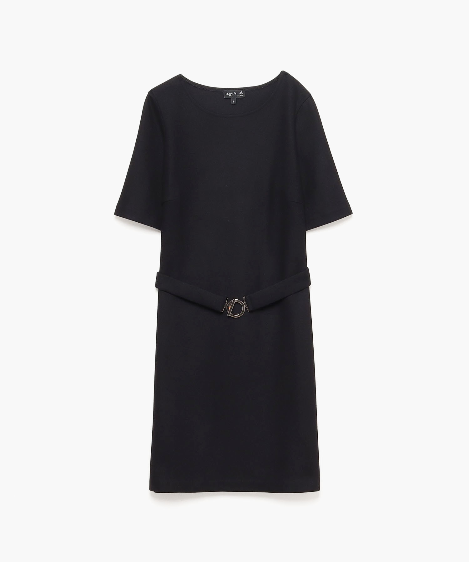 JBB9 ROBE ウールベルテッドドレス