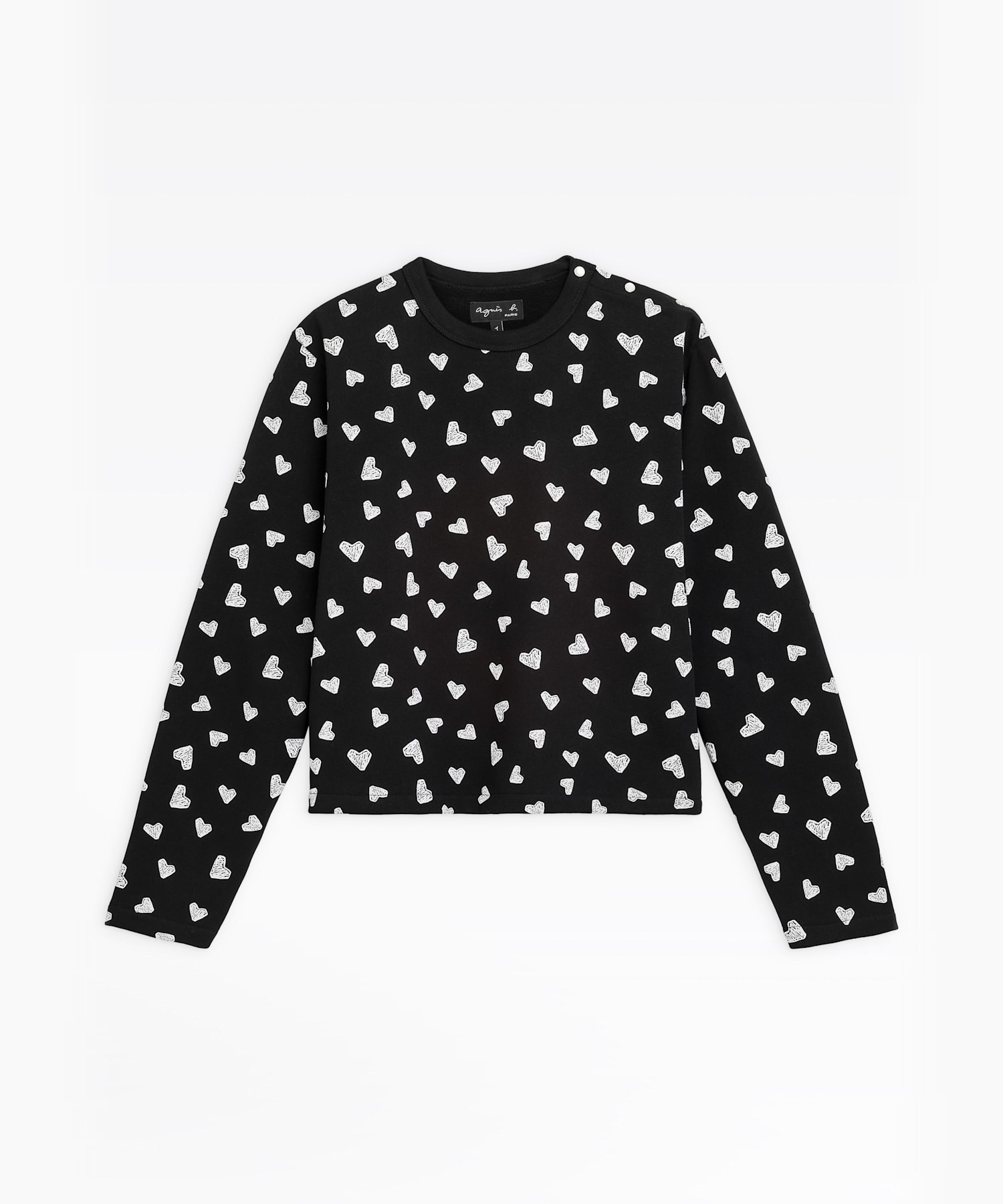 M397 TS ハートプリントTシャツ