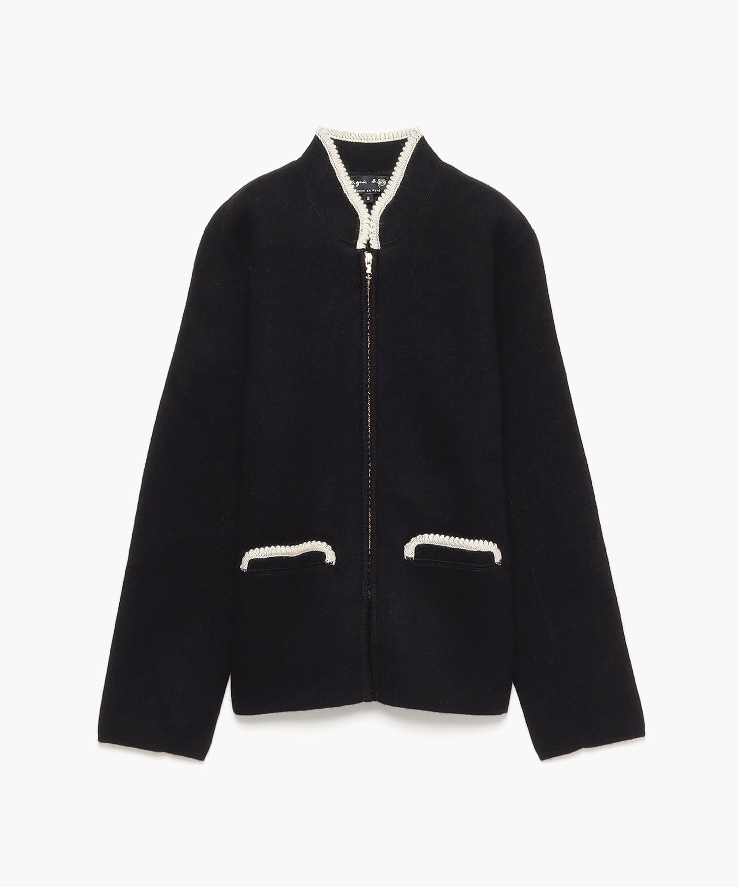 LZ12 VESTE ジップアップニットジャケット
