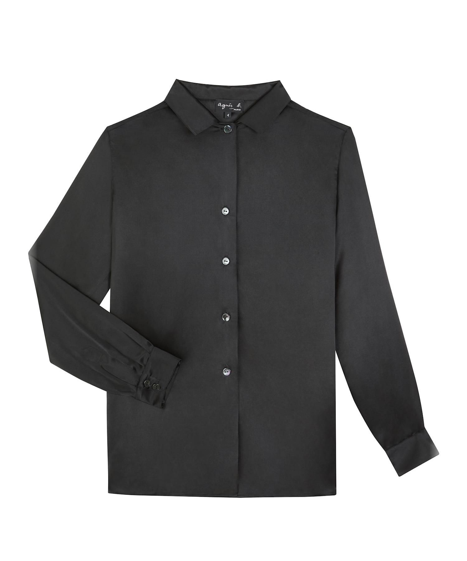 U114 CHEMISE シルクサテンブラウス