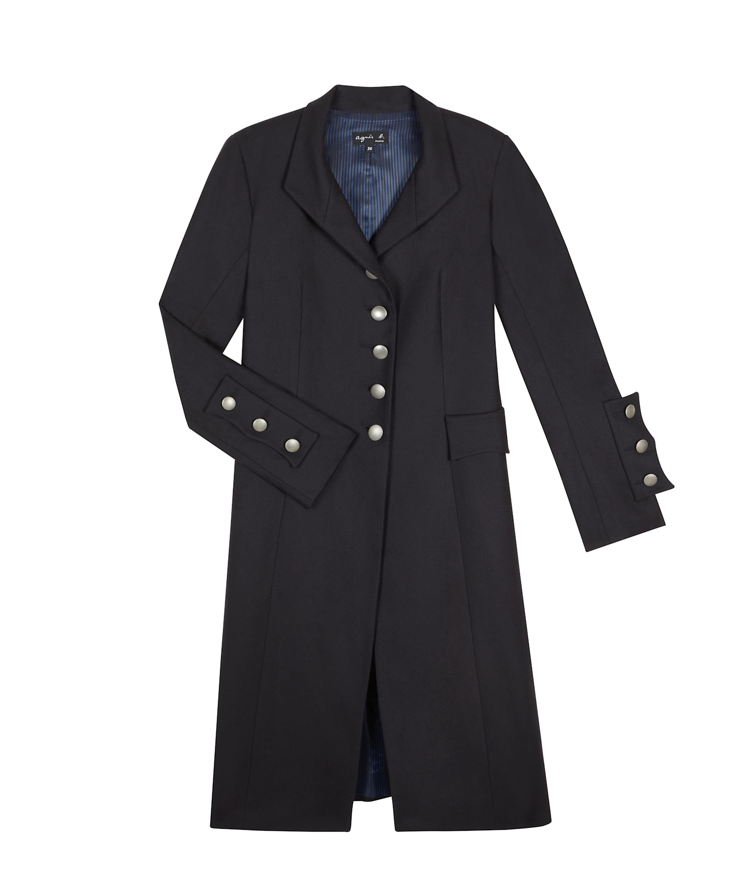 UBJ2 MANTEAU オフィサースタンドカラーコート