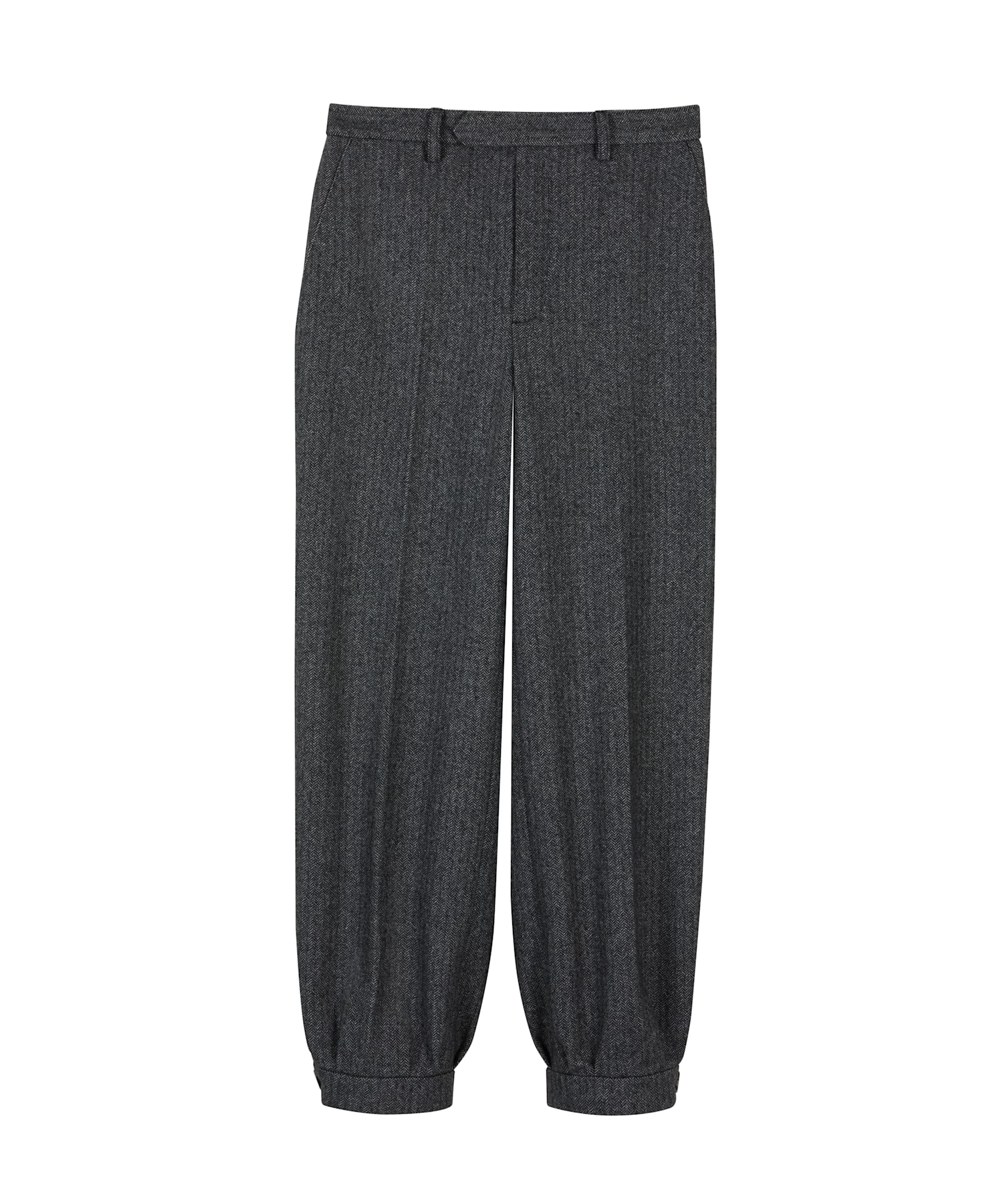 TBU0 PANTALON ヘリンボーンゴルフパンツ
