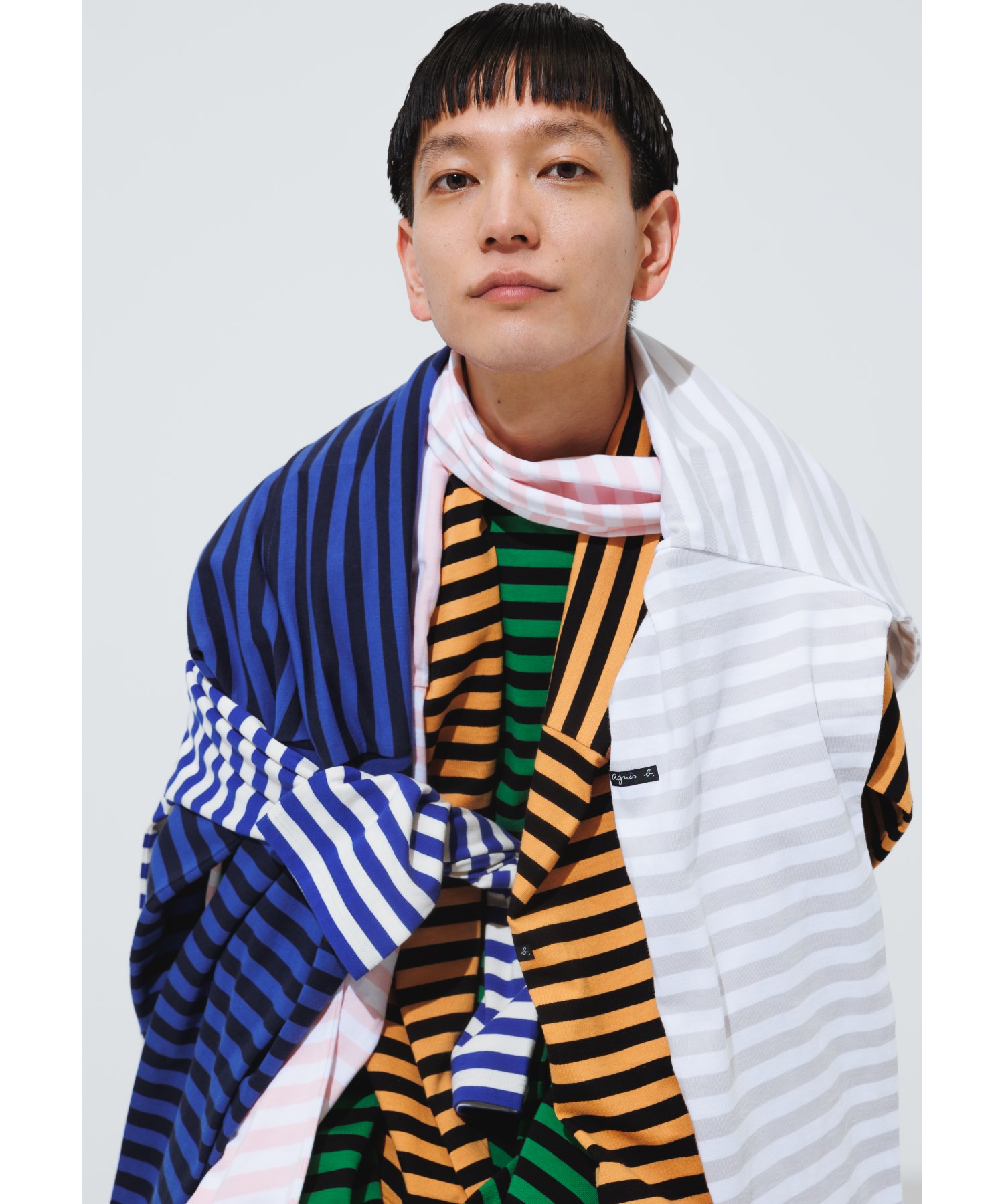 【ユニセックス】【agnes b. pour ADAM ET ROPE】ボーダーTシャツ ｜agnès b. FEMME（ファム）｜アニエス