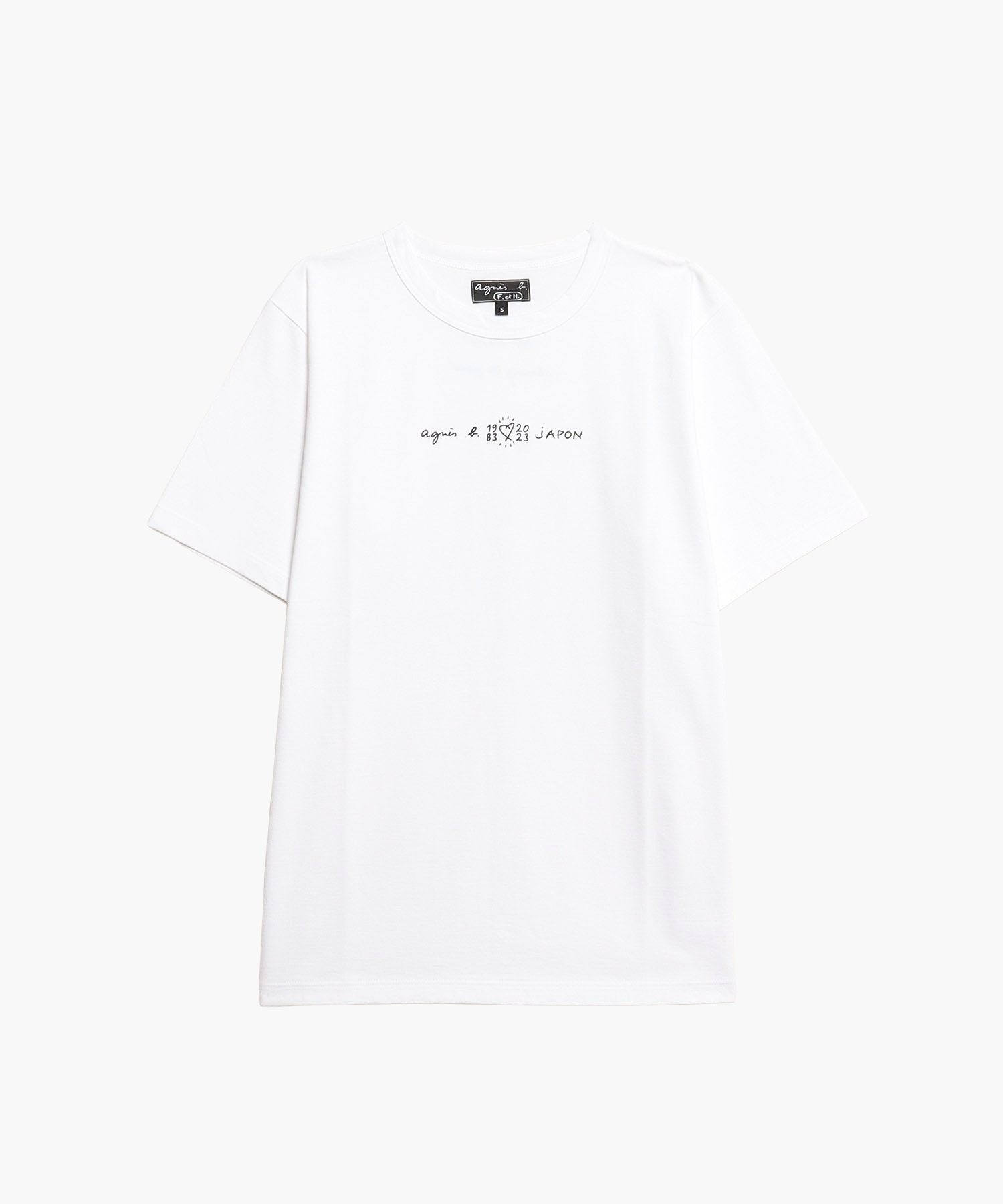 ユニセックス】SEI2 TS 40ans メッセージTシャツ ｜agnès b