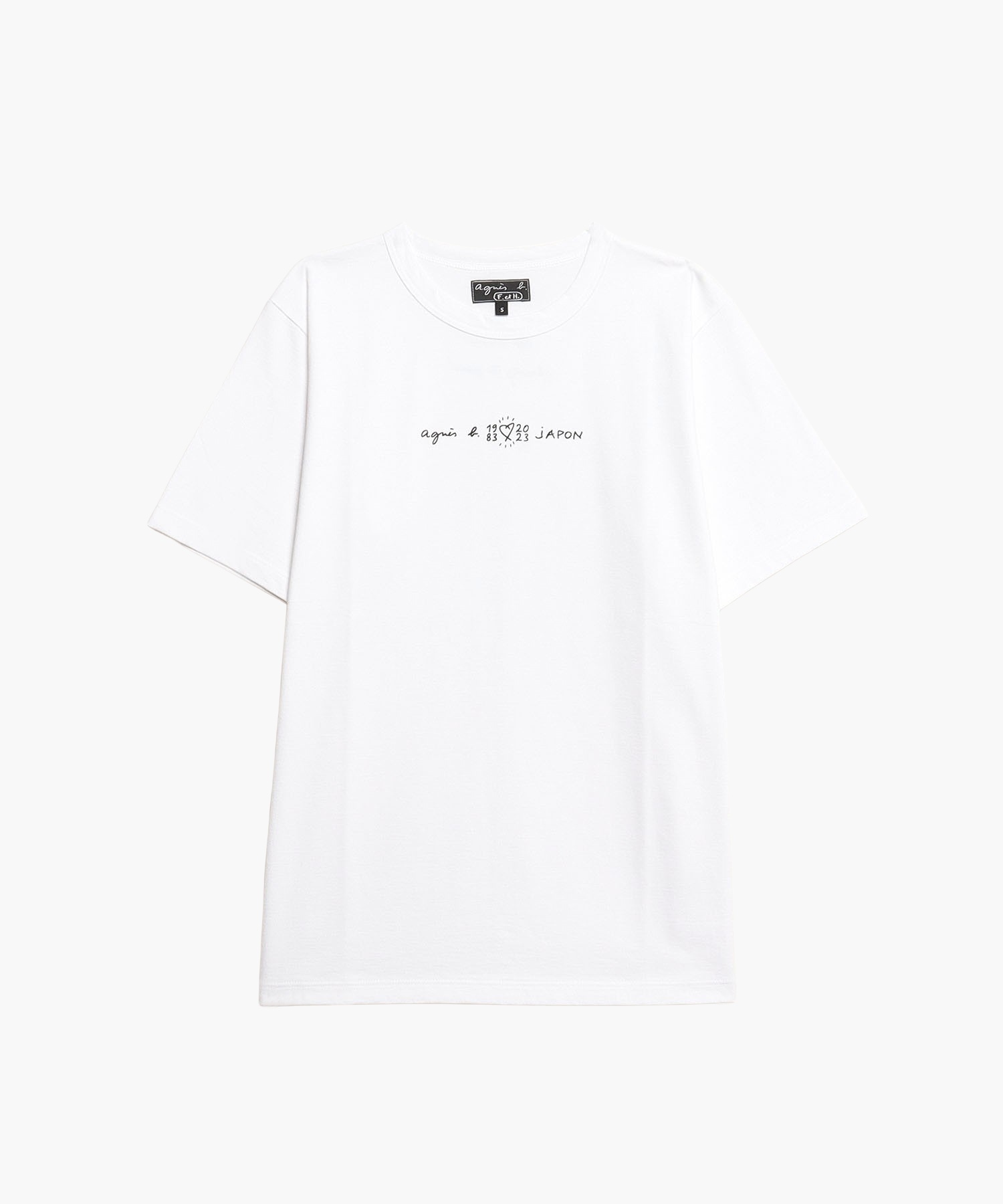 ユニセックス】SEI2 TS 40ans メッセージTシャツ ｜agnès b. FEMME ...