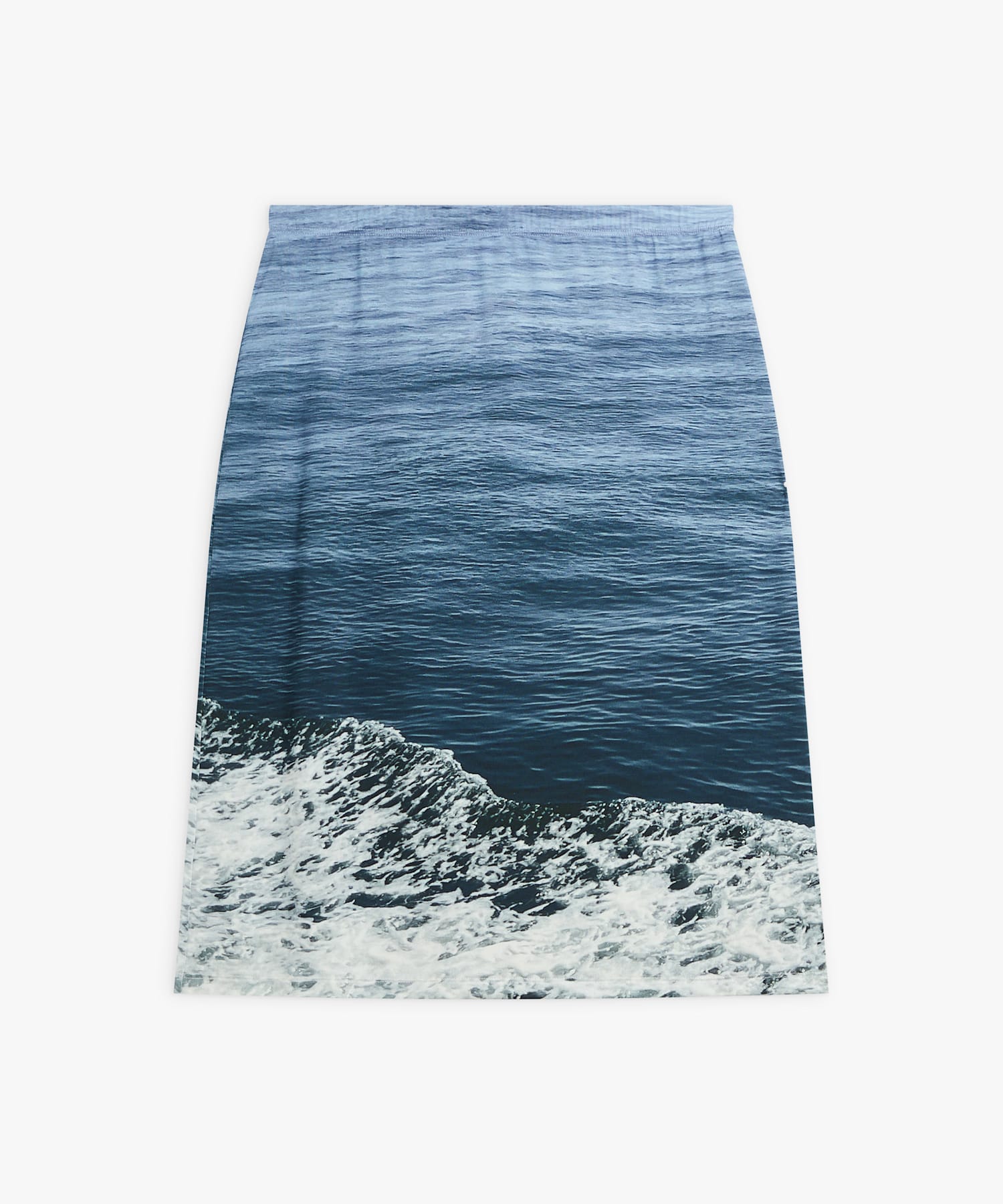 フォトプリント Aラインスカート "Vagues"