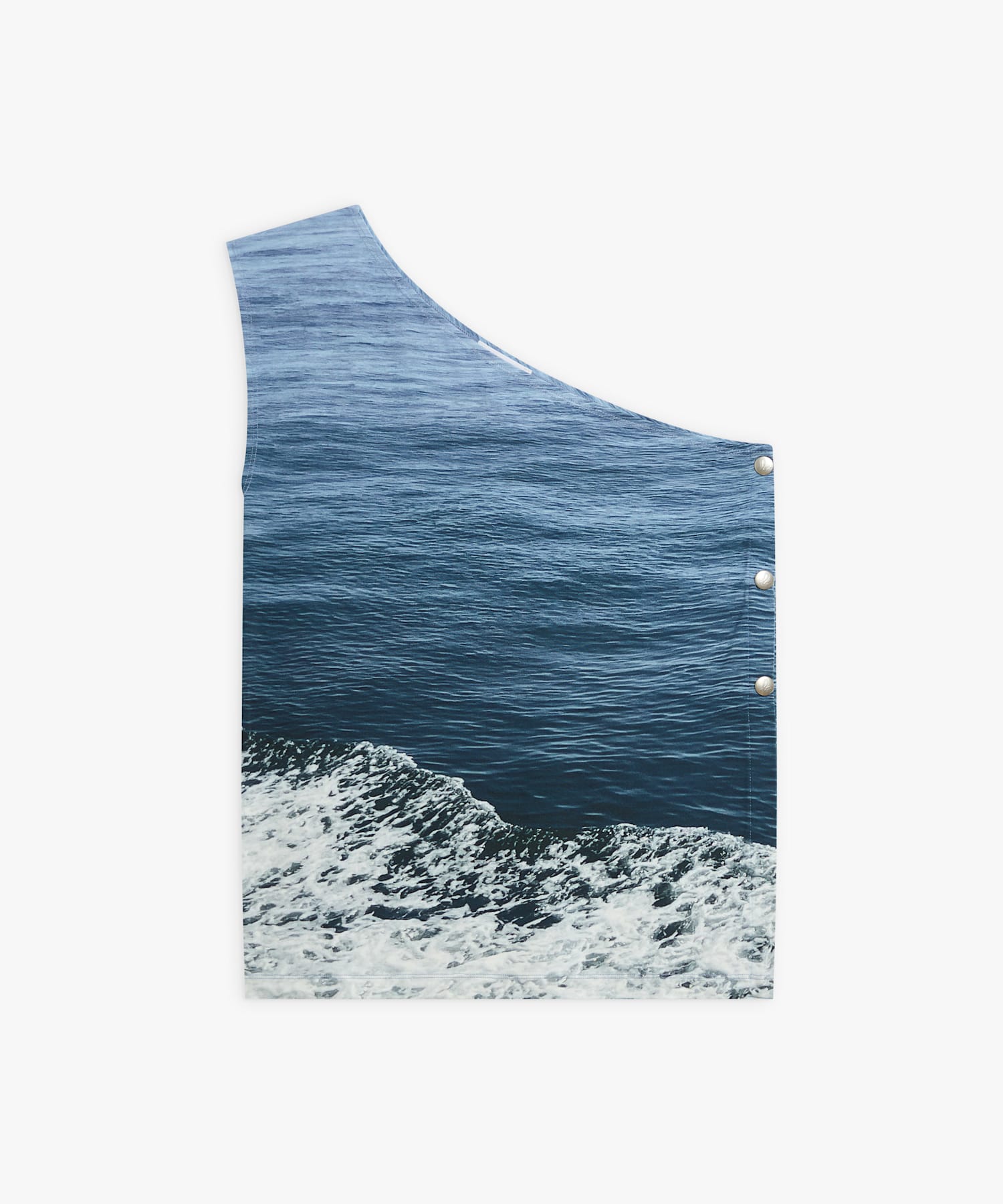 フォトプリント ワンショルダー トップス "Vagues"