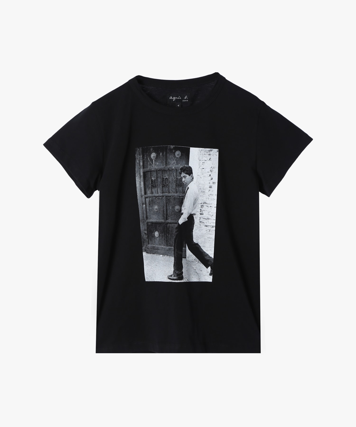 モノクロフォトプリントTシャツ