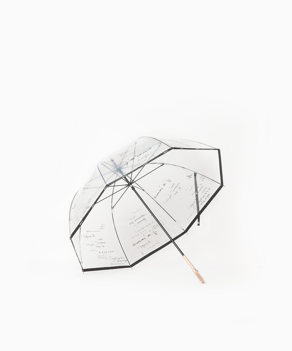 メッセージ柄 ビニール長傘