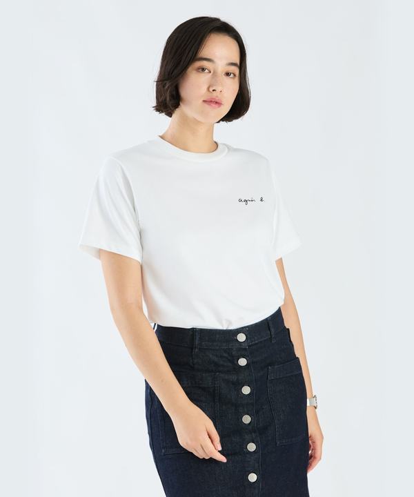 ミニロゴ コットン 半袖 Tシャツ "Christof"