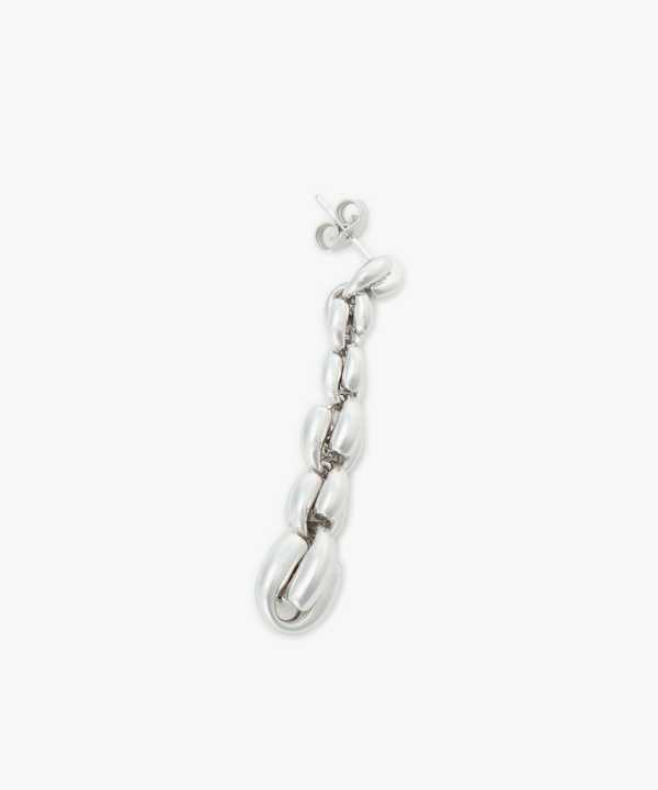 チェーン ピアス "Iconic − Hollow Silver Chain"