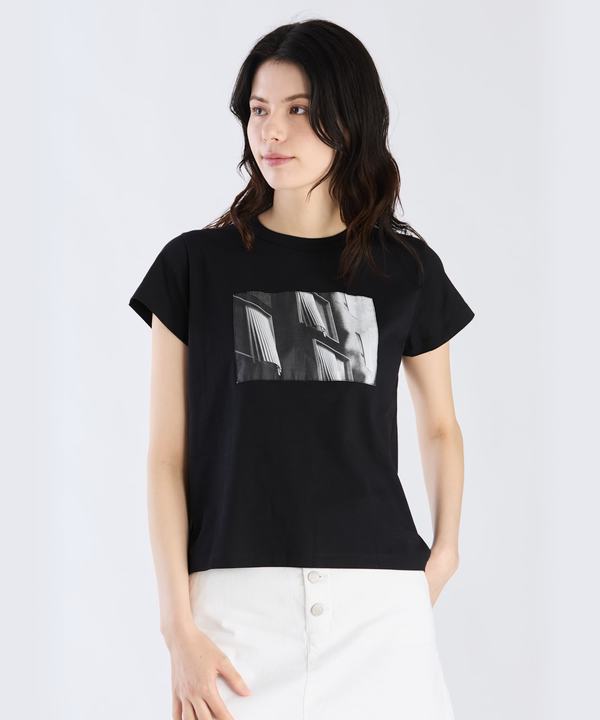 コットン プリント 半袖 アーティスト Tシャツ "Hugo Naccache"