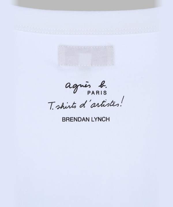 プリント コットン 半袖 アーティスト Tシャツ "Brendan Lynch"