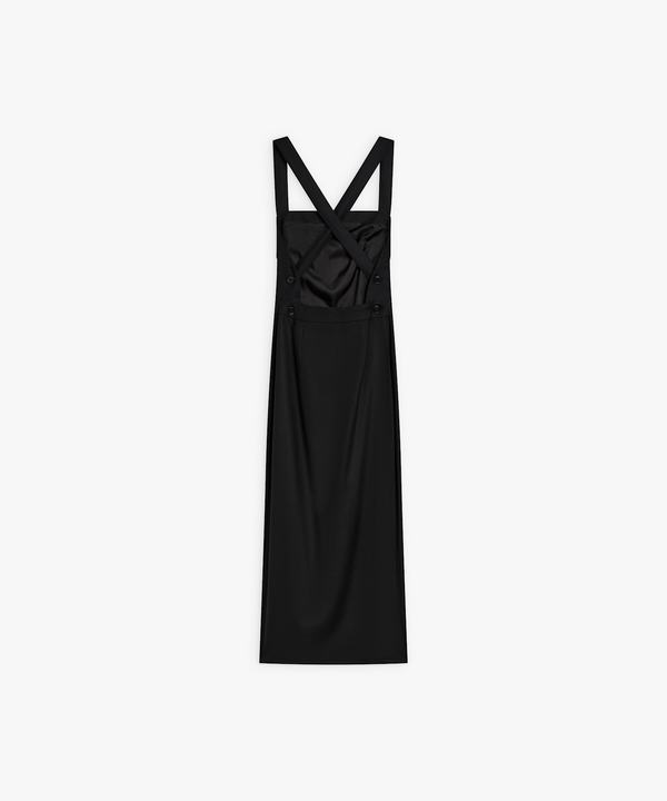 agnes b ブラックセットアップ 美品 agnes b. アニエスベー ブラックフォーマル ワンピース