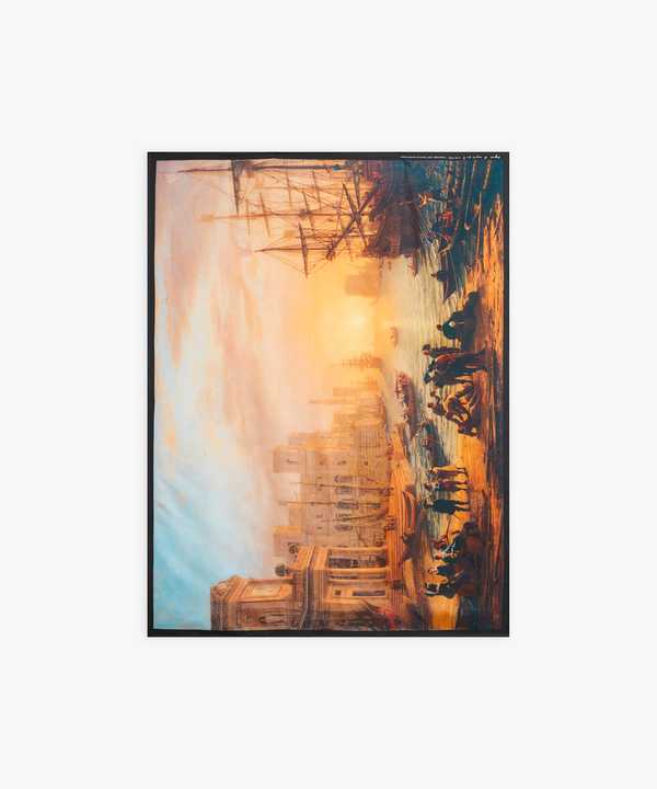 agnes b. x Le Louvre tHgvg VN XJ[t "Port de mer au soleil couchant"