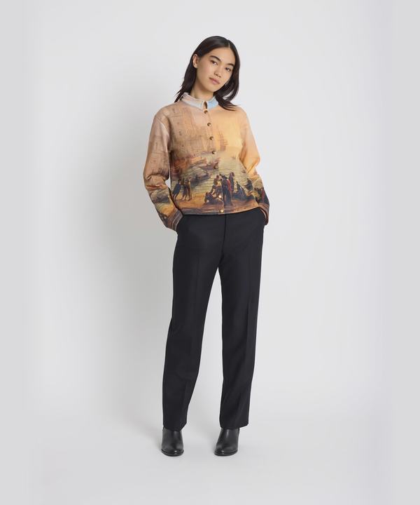 agnes b. x Le Louvre �t�H�g�v�����g �R�b�g�� �J�[�f�B�K�� "Port de mer au soleil couchant"