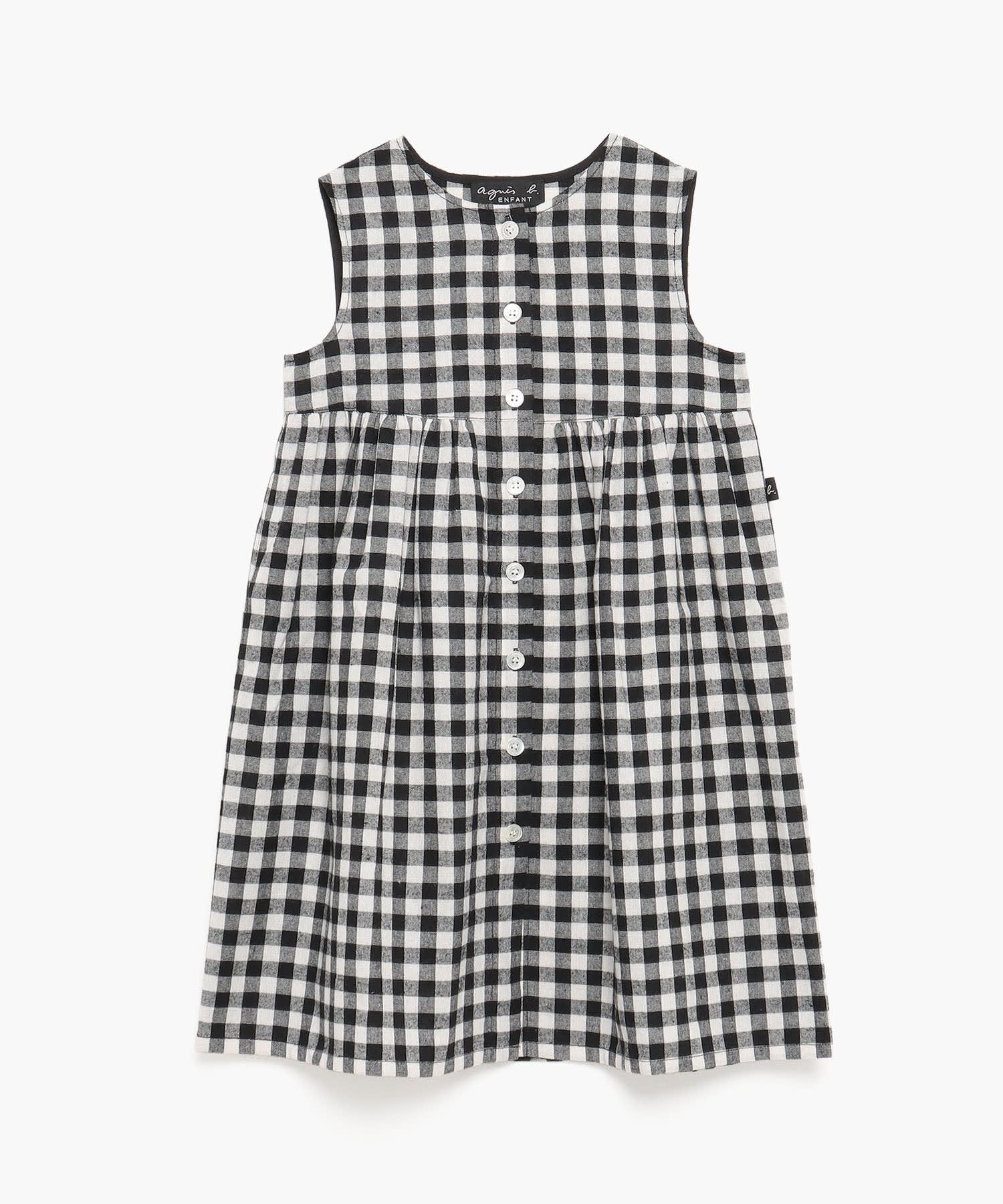 Caj4 E Robe キッズ ギンガムチェックワンピース Agnes B Enfant Layette アンファン レイエット アニエスベー公式オンラインブティック