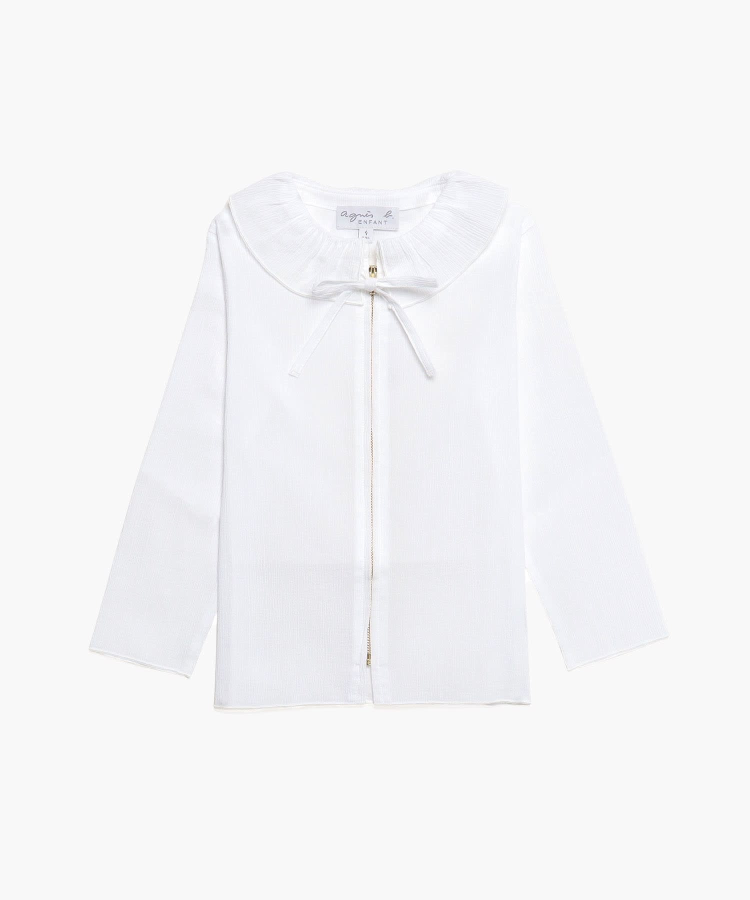 U747 E CHEMISE キッズ フリルカラーブラウス