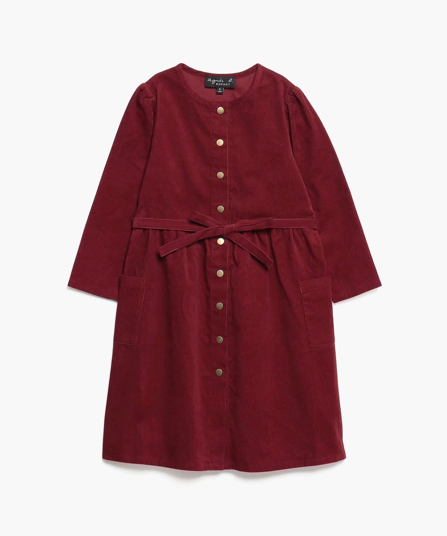 UBK3 E ROBE キッズ コーデュロイワンピース