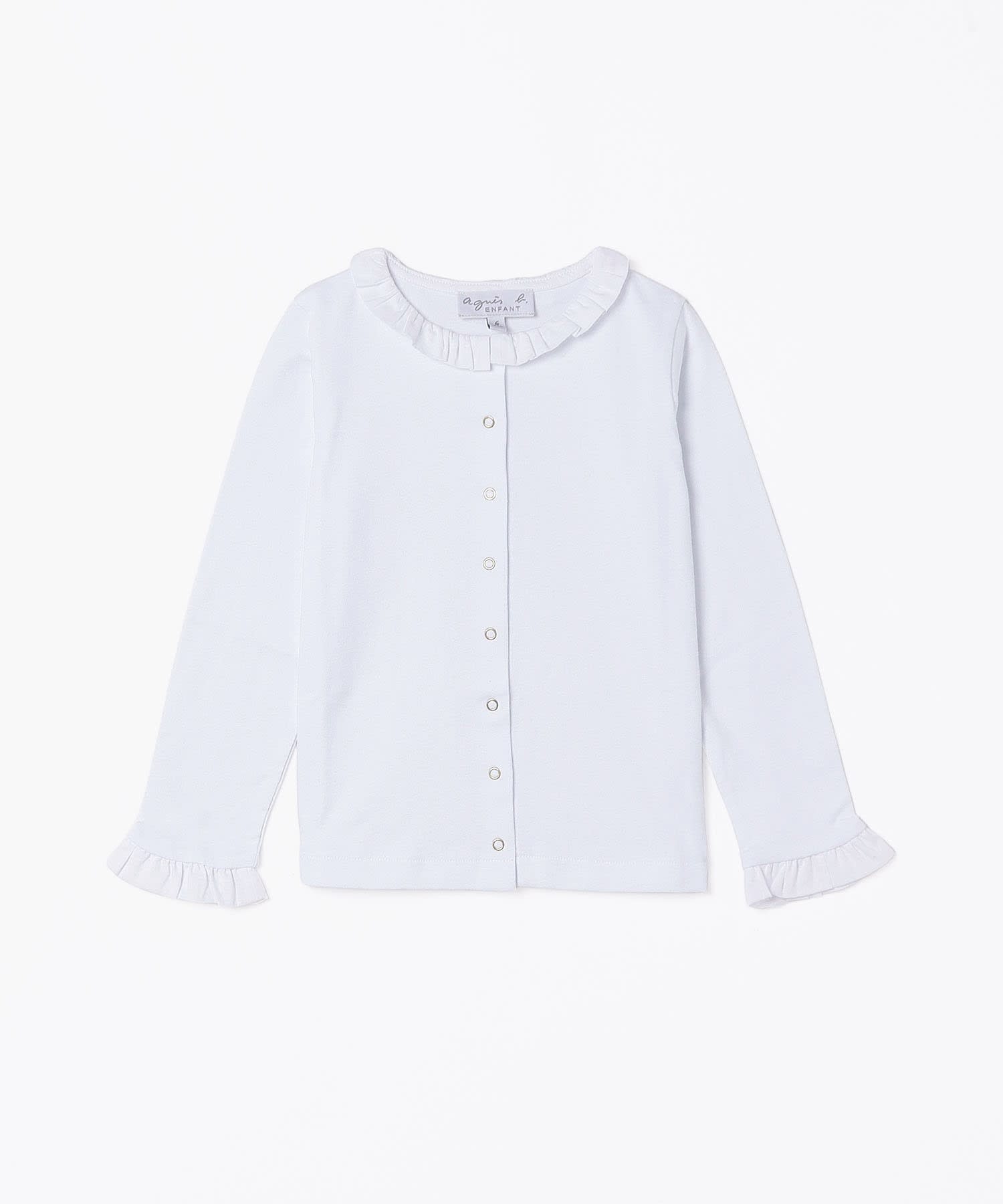 J000 E CHEMISE キッズ フリルブラウス ｜agnès b. ENFANT/LAYETTE 