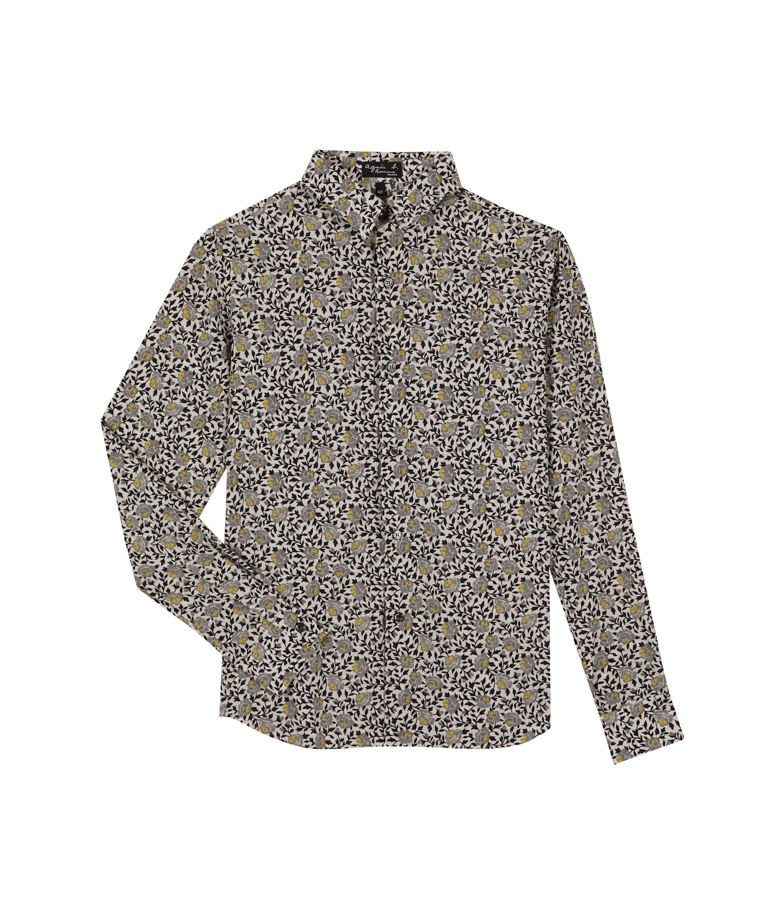 ICP2 CHEMISE フラワーモチーフコットンシャツ