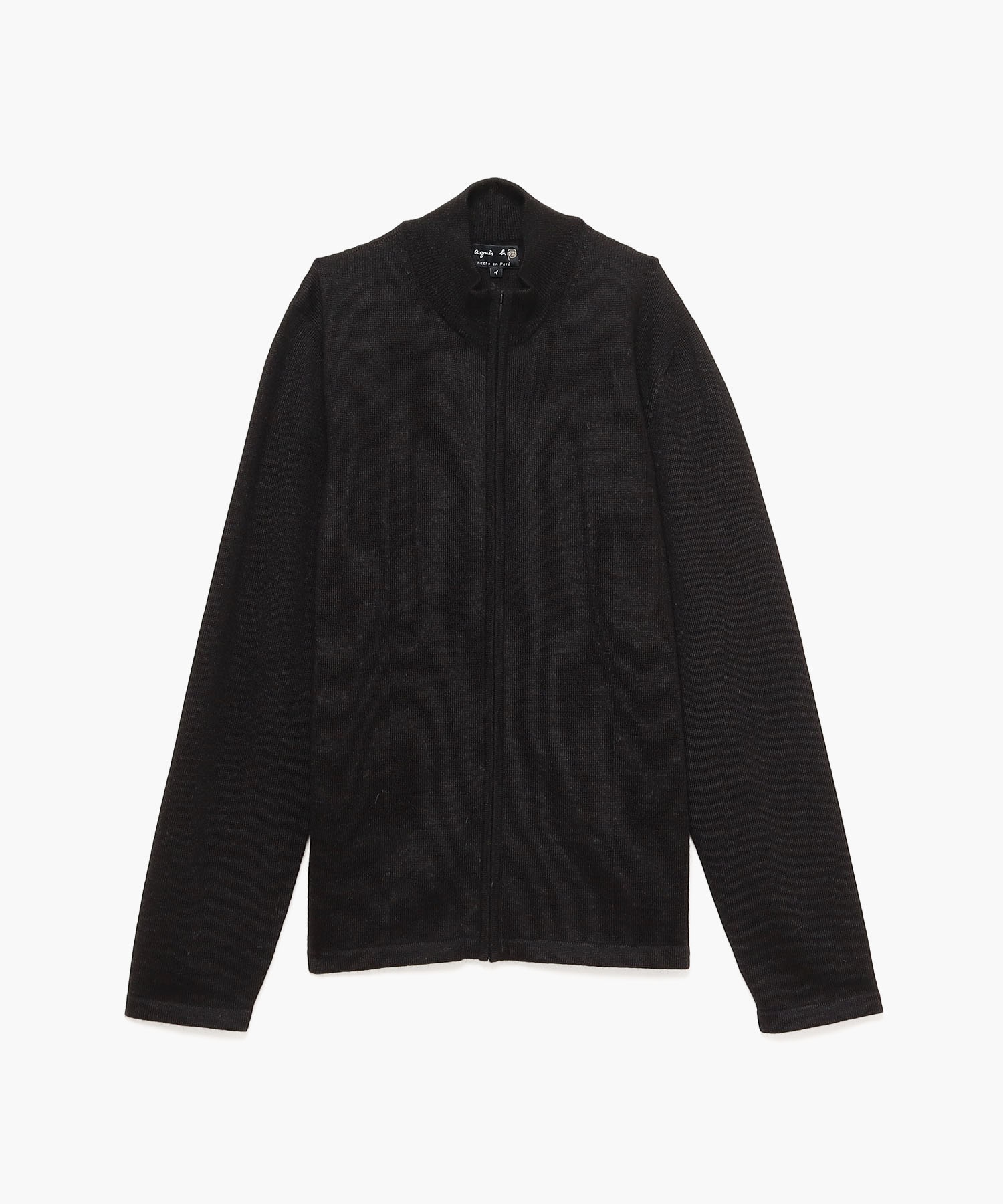 LM14 CARDIGAN アルパカスタンドカラージップアップカーディガン