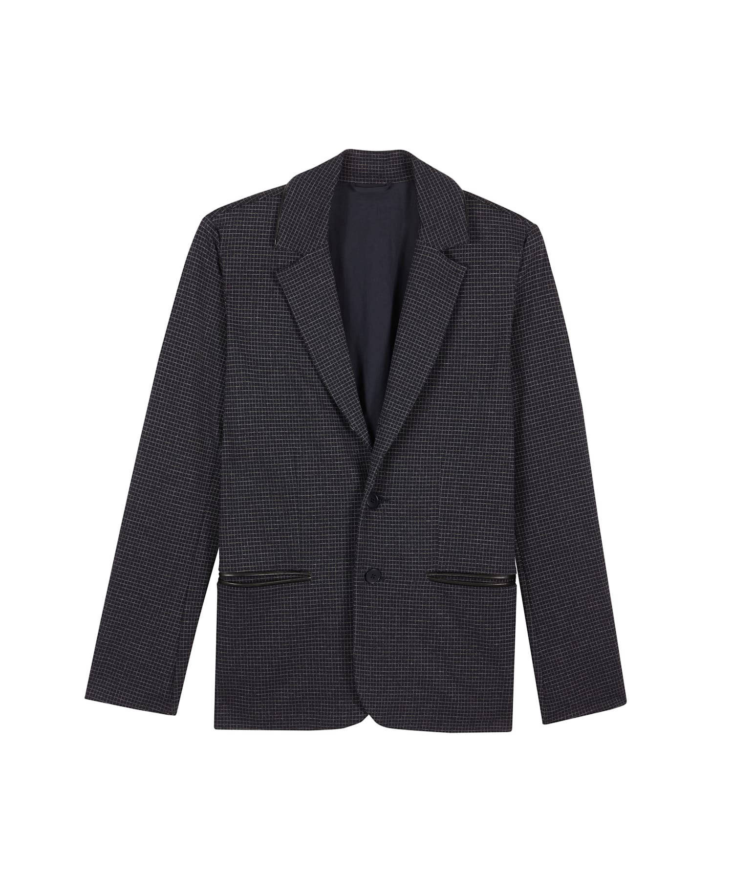 【セットアップ対応商品】JGS8 VESTE マイクロチェックジャージージャケット
