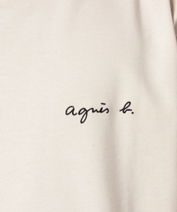 メンズ ロゴ刺繍 コットン 半袖 Tシャツ "Christof"