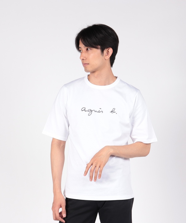 超美品 agnès b. HOMME メンズ Tシャツ 白Tシャツ アニエスベー-