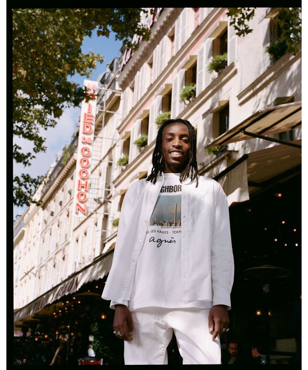 agnes b. x NH クルーネック 長袖 Tシャツ