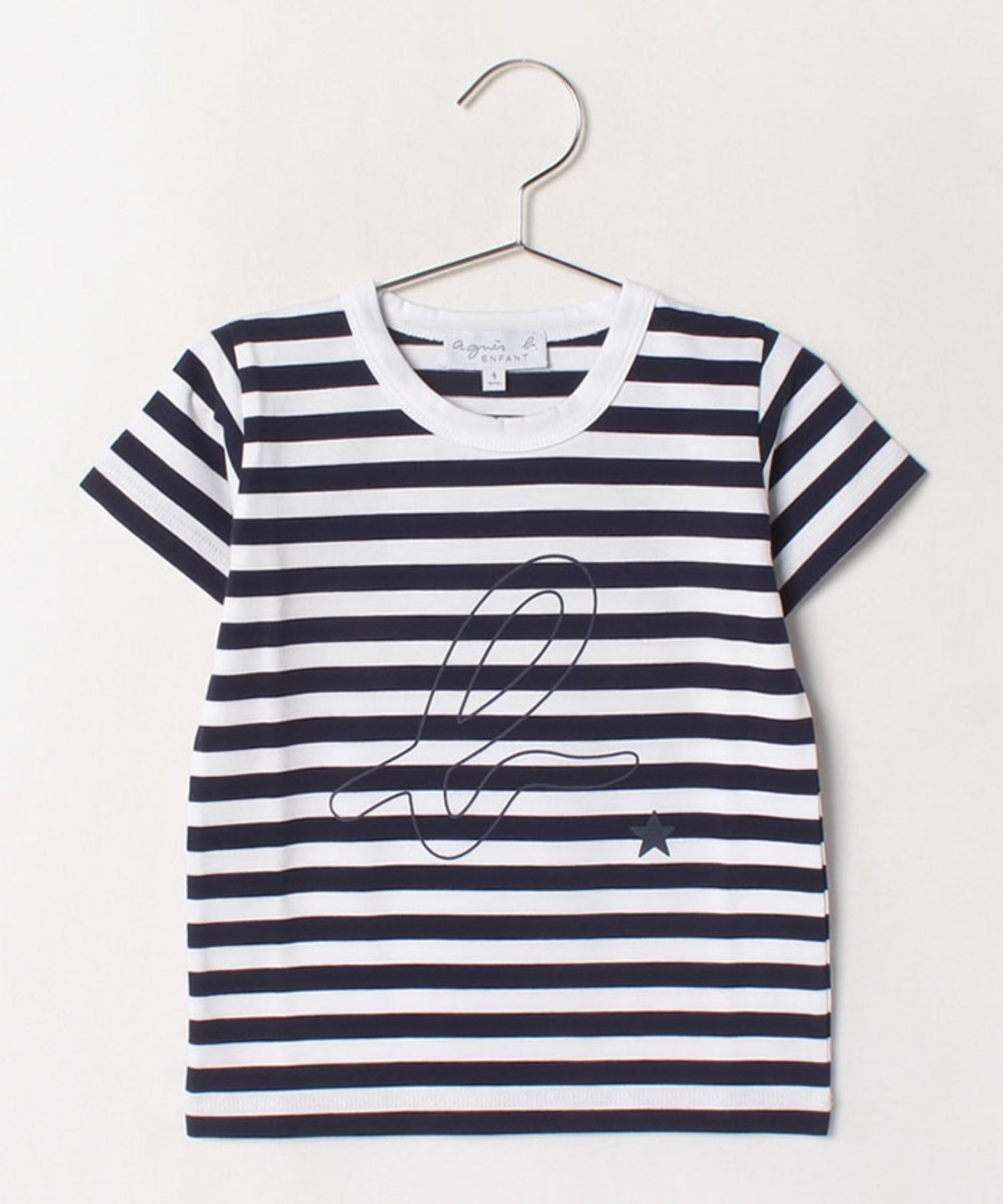 SDH0 E TS キッズ ボーダーb.ロゴTシャツ